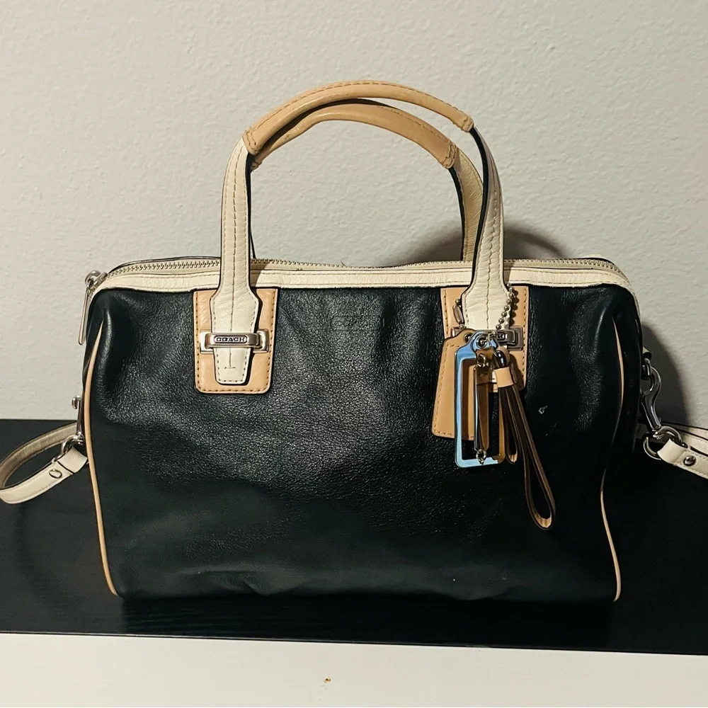 COACH Leather Taylor Spectator Crossbody Satchel Authentic Designer Timeless - Picture 5 of 9